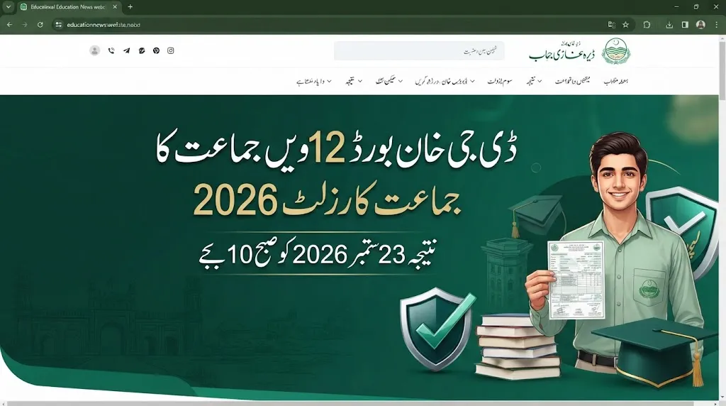 BISE DG Khan 12th Class Result 2026 – 2nd Year Result Date, Time & Checking Methods