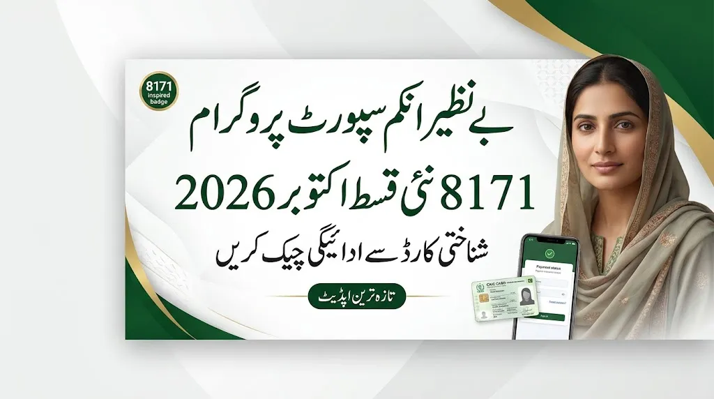 BISP New Qist October 2026 – Check 8171 Payment Status by CNIC