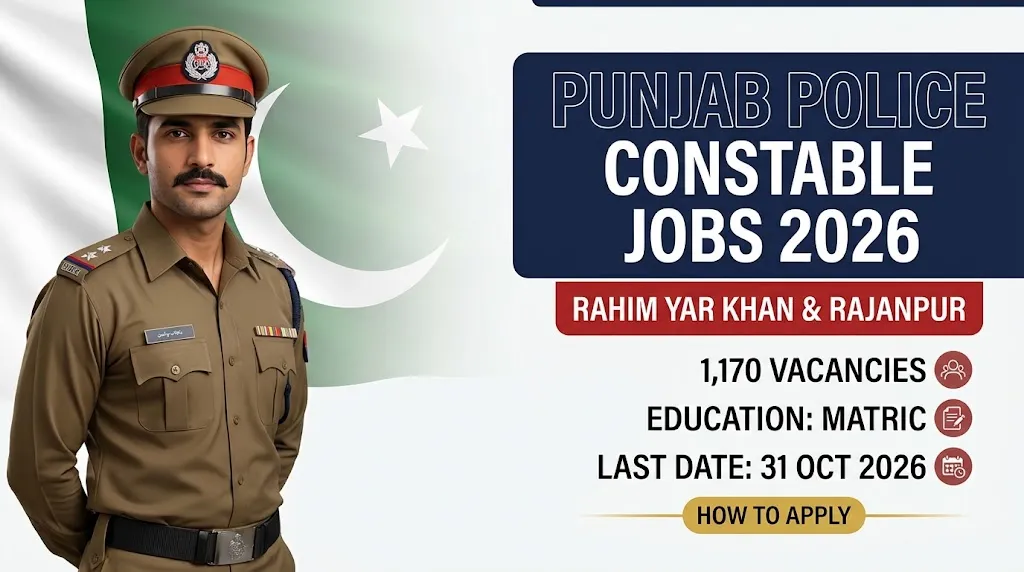 Punjab Police Constable Jobs 2026 – 1,170 Vacancies, Eligibility & Apply