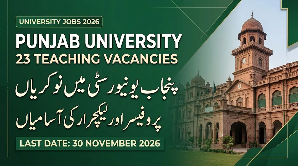 Punjab University Jobs 2026 23 Teaching Vacancies Announced at IER Lahore