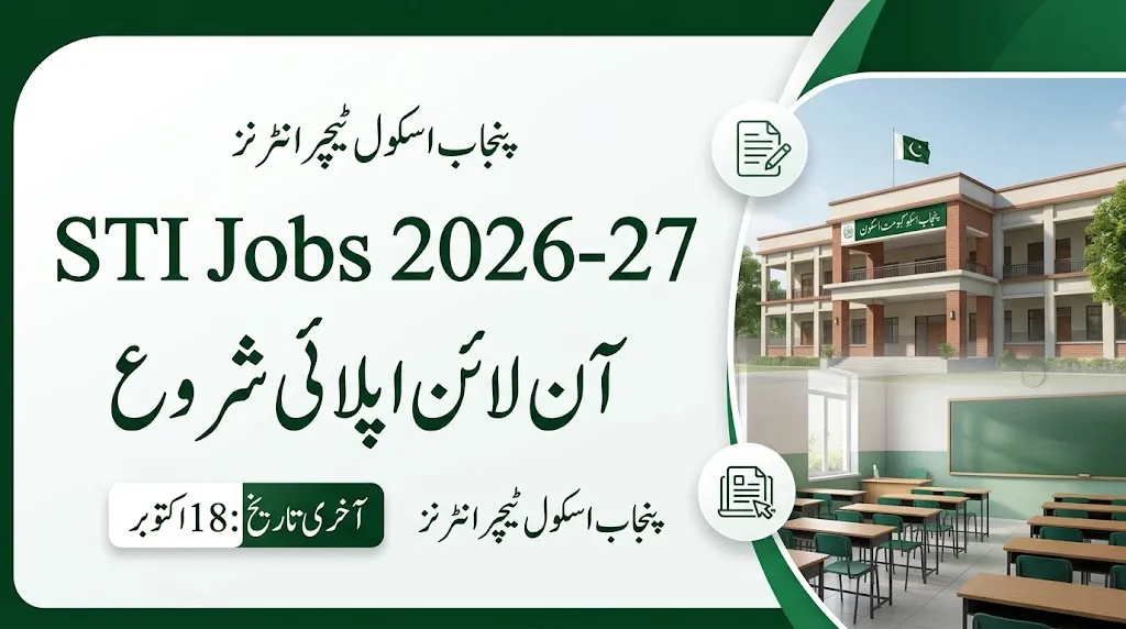STI Jobs 2026-27 Online Apply at sti.pesrp.edu.pk